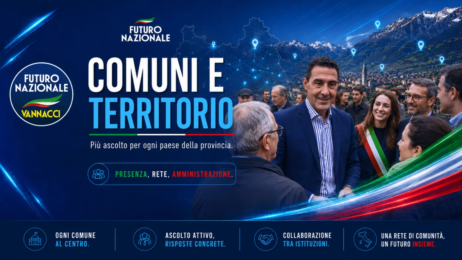 Visual tematico dedicato a comuni e territorio